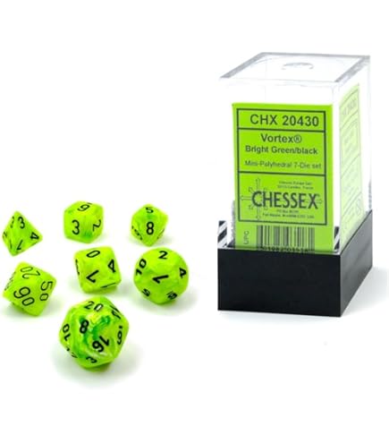 Amazon.com: Chessex GeminiT Polyhedral 7-Die Set, Black/Pink/White